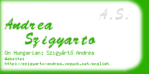 andrea szigyarto business card
